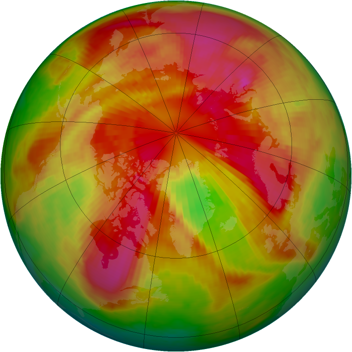 Arctic ozone map for 15 March 1979
